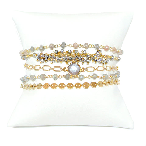 Wrap Bracelet - Confetti Gold